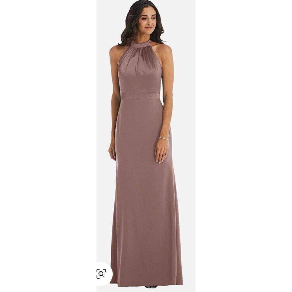 AFTER SIX High-Neck Open-Back Maxi Dress With Scarf Tie 6834 - Sienna Size 0. 14